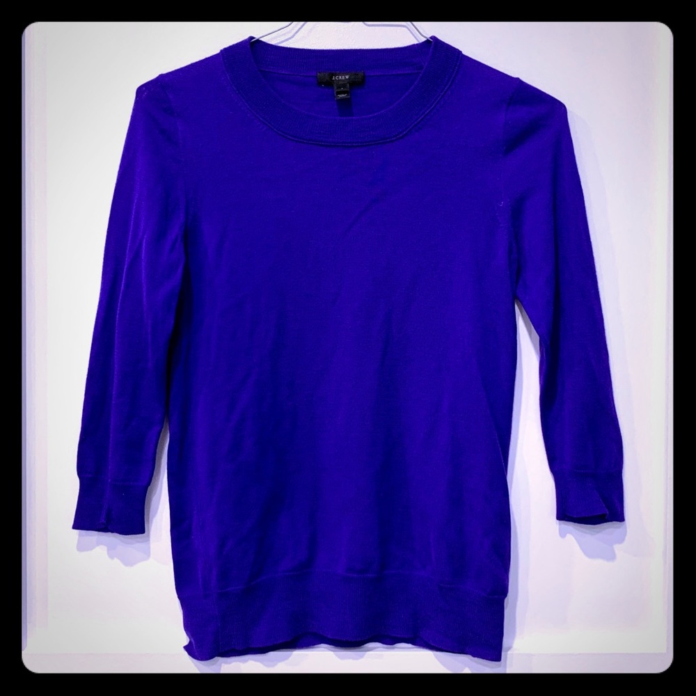 JCrew royal 3/4 sleeve sweater size small